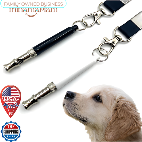 Adjustable Dog Whistle Effective to Stop Barking – Train Any Breed, 2-Pack Bonus