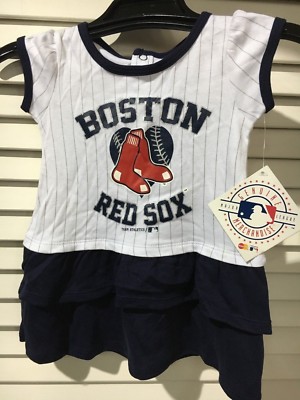 Team Athletics 12M MLB Baseball Toddlers Girls Boston Red Sox Dress 232 with tag