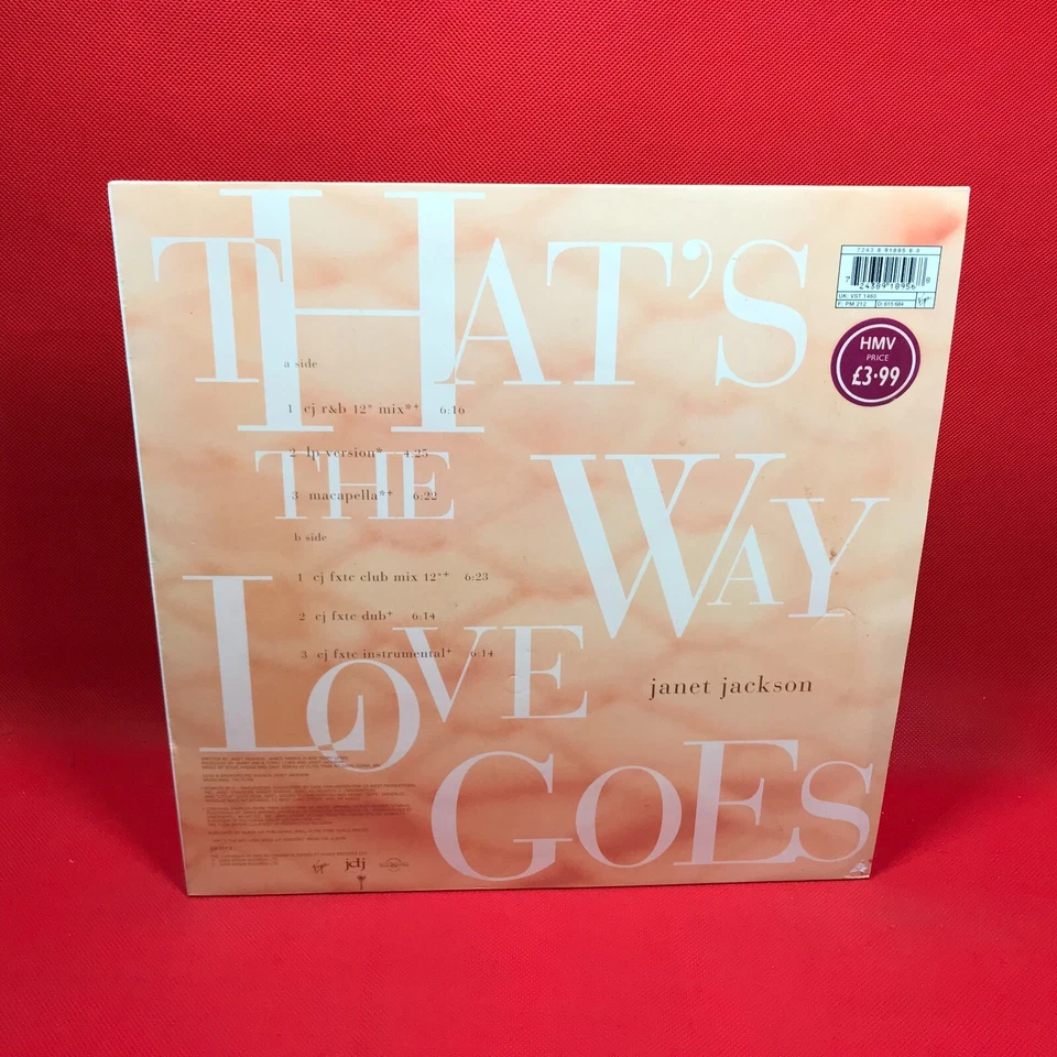 JANET JACKSON That's The Way Love Goes 1993 UK 6-track 12" vinyl  single - Image 2 of 4