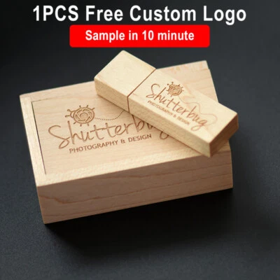 JASTER Photography Gift Box USB Flash Drive 64GB Free Logo Real Capacity Pen Drive 32GB