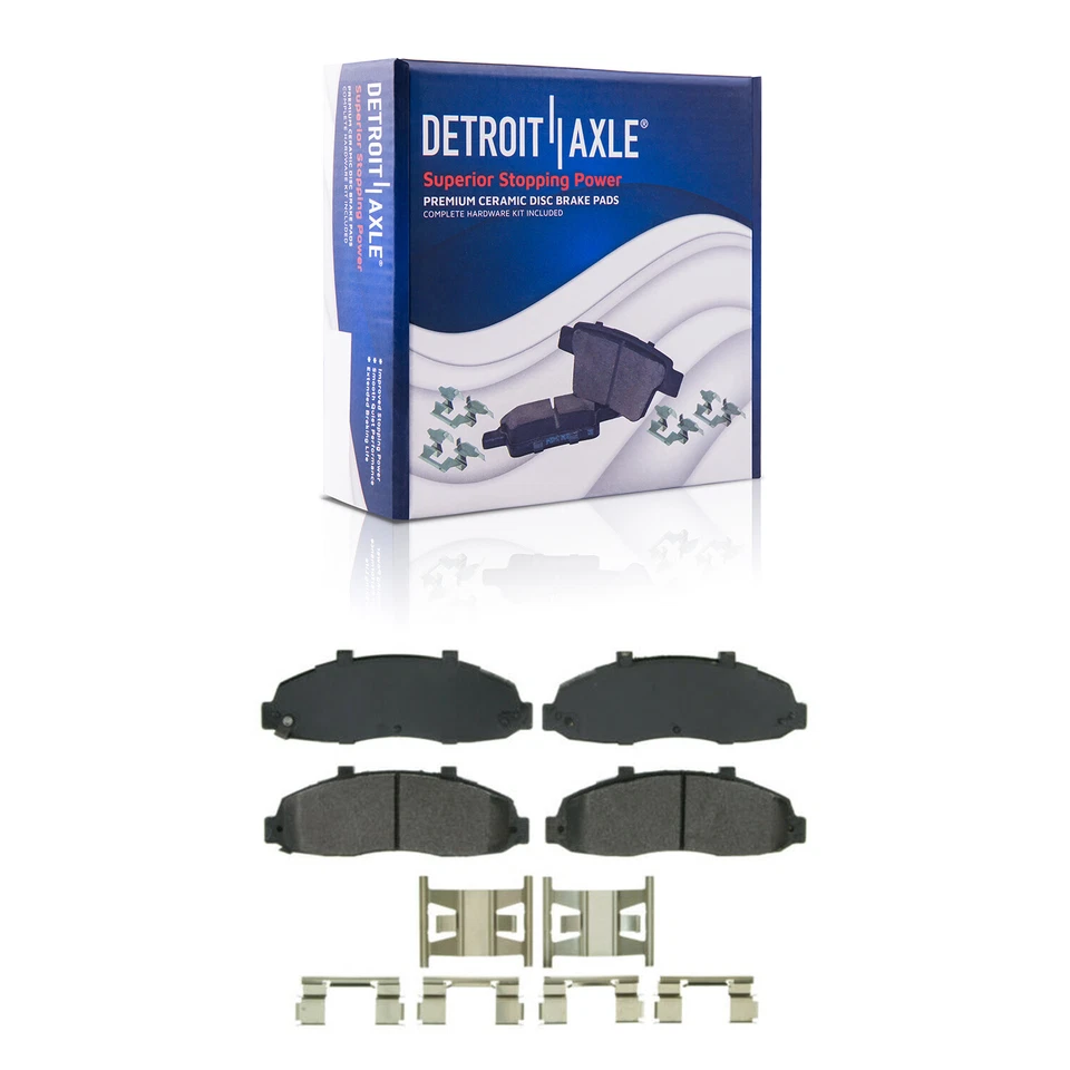 RWD Front Disc Rotors Calipers Brake Pads for Ford F-150 Lincoln Blackwood 5 Lug - Image 4 of 4