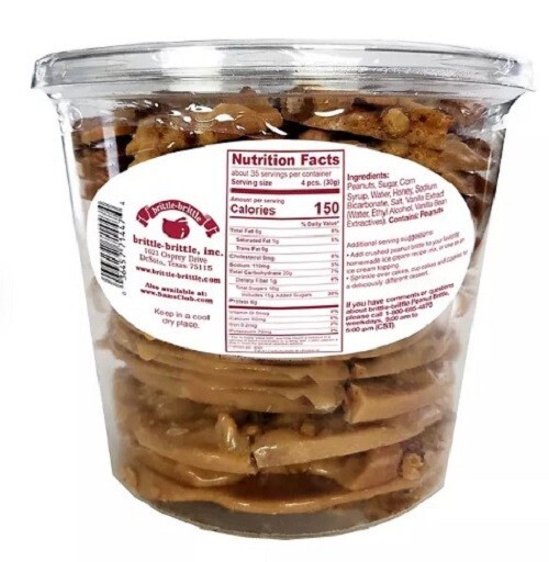 2pk BrittleBrittle Peanut Brittle (38 oz.) Each Pack eBay