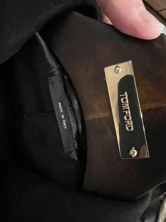 Tom Ford Chester Abrigo Largo Negro Foto 4 de 4