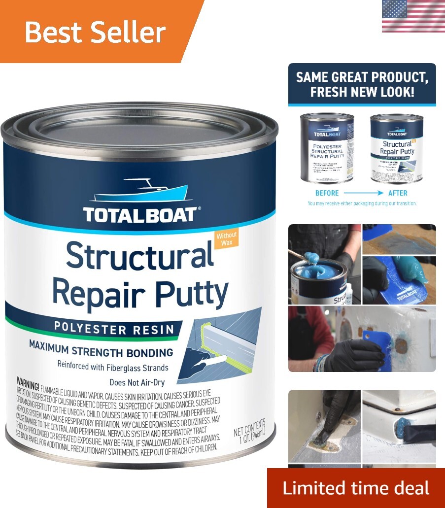High-Strength Polyester Fiberglass Repair Putty for Auto & Marine Use