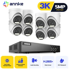 ANNKE 8CH DVR 5MP Audio Security Camera System H.265+ Outdoor Color Night Vision
