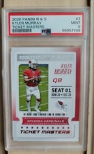 🔥2020 Panini Rookies & Stars NFL #7 Kyler Murray Ticket Masters PSA 9 Low Pop 2