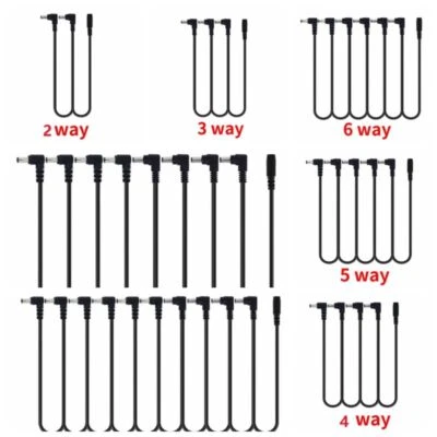 9V DC Daisy Chain Cavo Pedale per Chitarra Catena Accessori per Chitarra