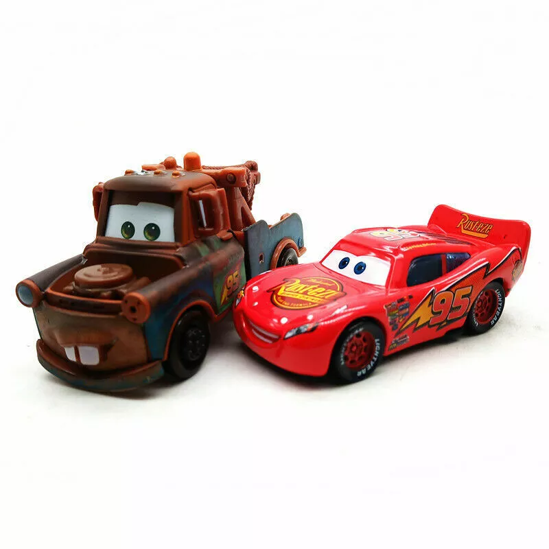 Disney Pixar Cars Rust-eze Lightning McQueen 1:55 Diecast Model Toy Car  Loose