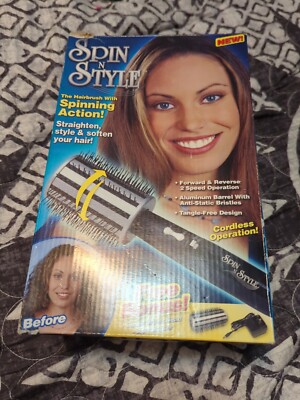 Spin And Style Straightener And Curler