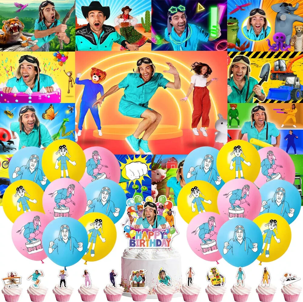 Danny Party Supplies Birthday Decor Set Balloons Cake Toppers Banner 42 Pieces