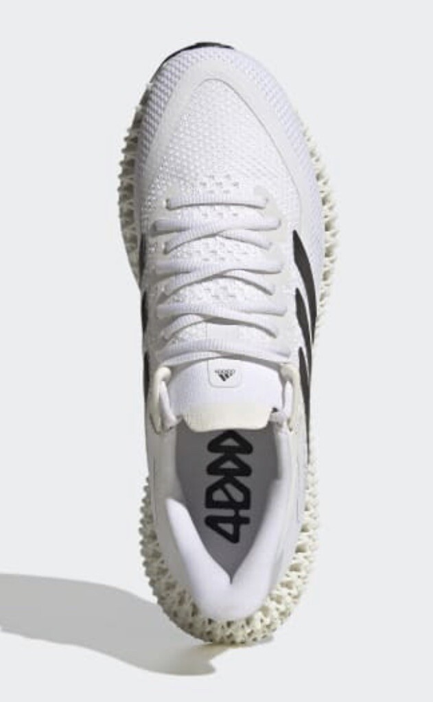 Adidas Running Shoes Off White Black 4D FWD GX9247 Mens 9.5 New 