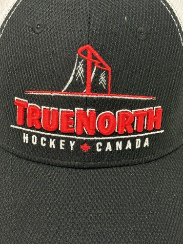 NWOT True North Hockey TNH Canada Trucker 3D Logo Hat Black & Gray Snapback Mesh - Picture 2 of 8