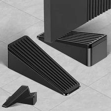 4 Pack Door Stoppers Non-Slip Door Stop Wedge for Bottom of Door Door Stops f...