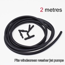 2m 3.5mm Black EPDM Windscreen Wiper Washer Jet Pumps Tube Pipe Hose Rubber