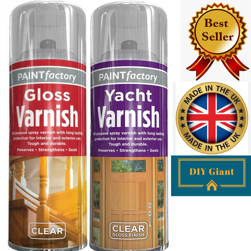400ml Aerosol Clear Gloss/ Yacht Varnish Glos Spray Clear Can Interior Exterior eBay