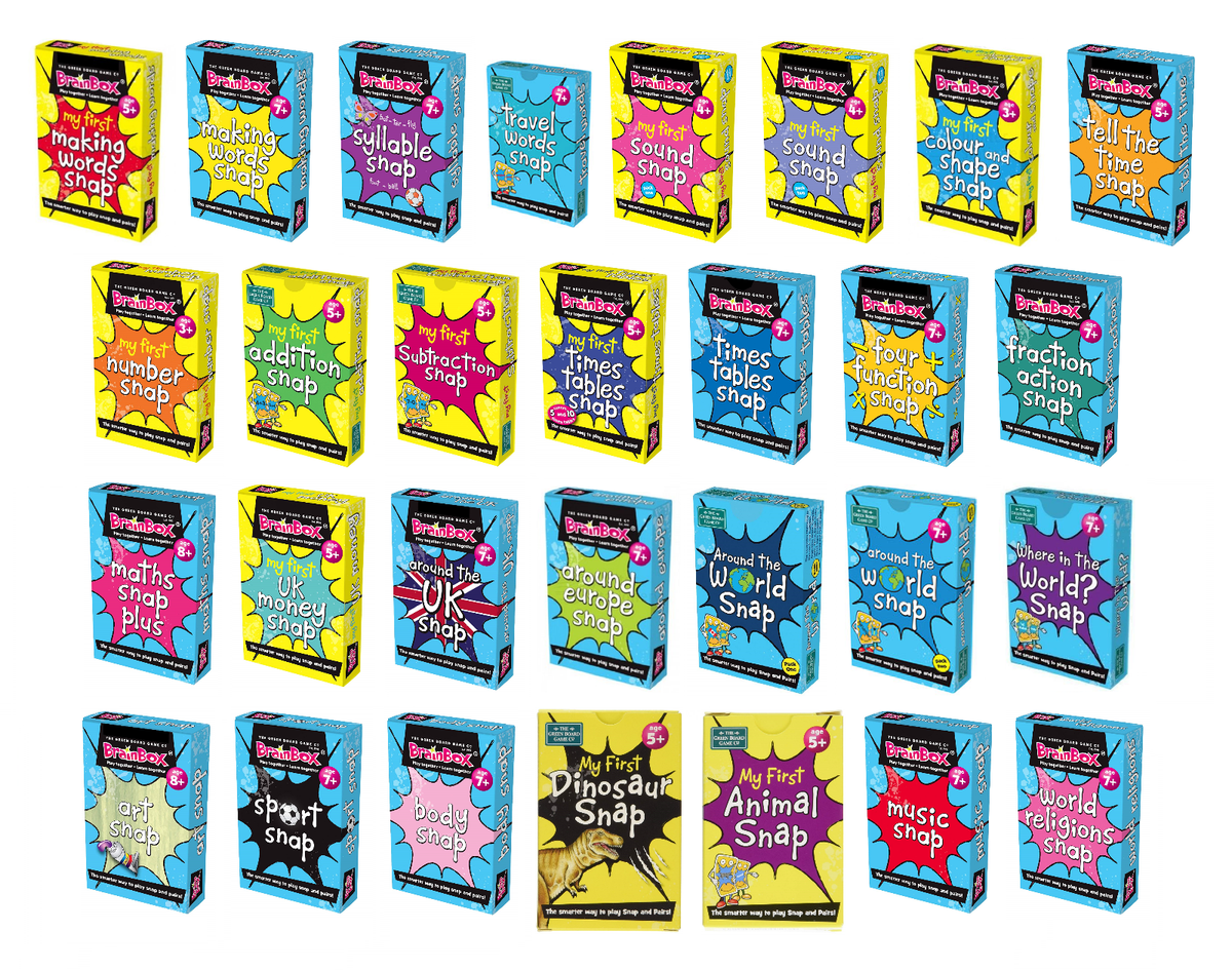 BrainBox Snap Card Games Educational - Mathematics, Geography