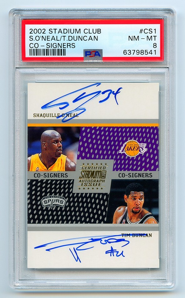2002-03 STADIUM CLUB CO-SIGNERS AUTO SHAQUILLE O