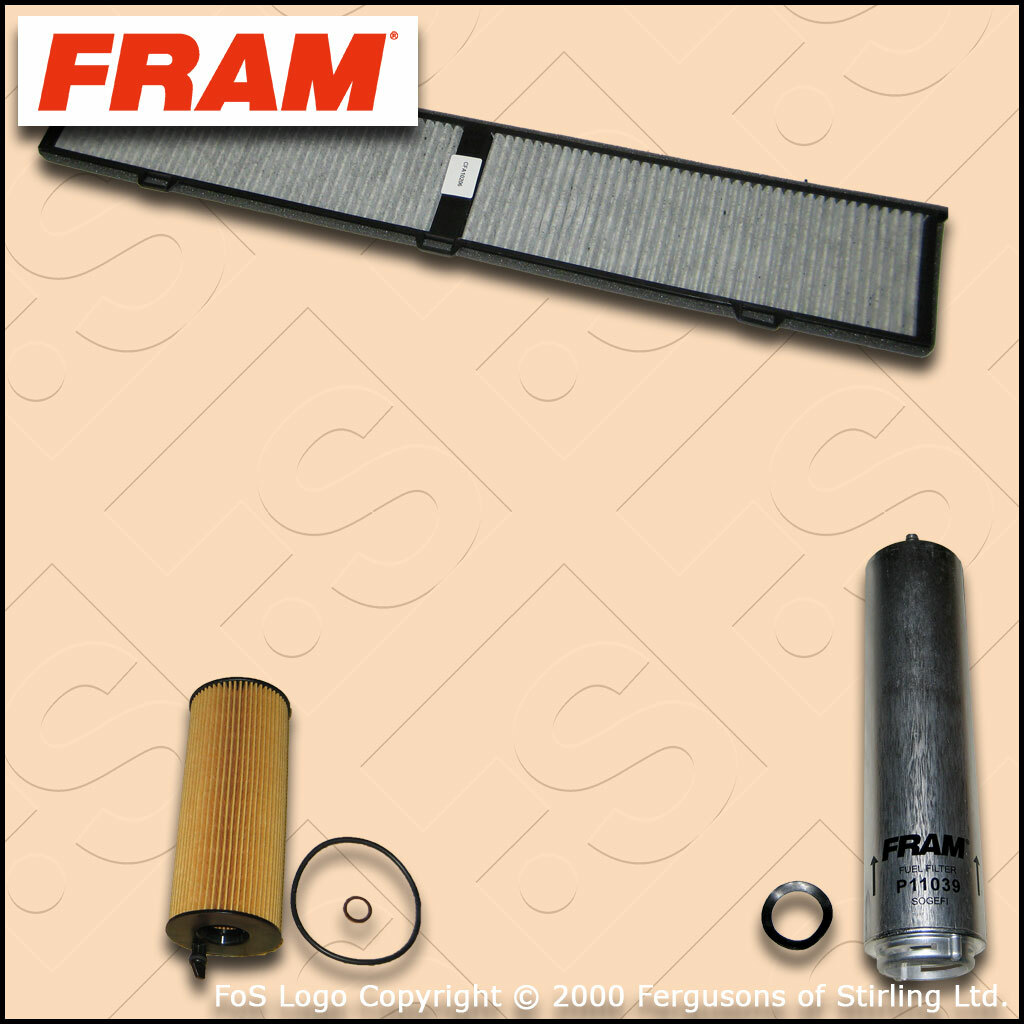 SERVICE KIT for BMW 1 SERIES 116D E81 E87 FRAM OIL FUEL CABIN FILTER (2009-2013)