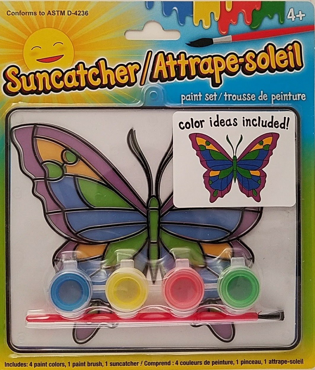 Plastic Suncatcher Paint Craft Kits Suncatchers 4.7"H x 5.7"W, Select