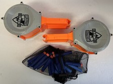 Lot Of 2 Nerf Elite Magazine Round Ammo Drum 25 Max Nerf N-Strike Elite EUC