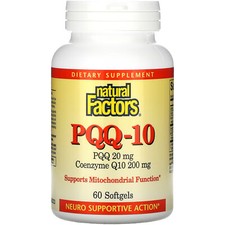 Natural Factors PQQ-10, 60 Softgels