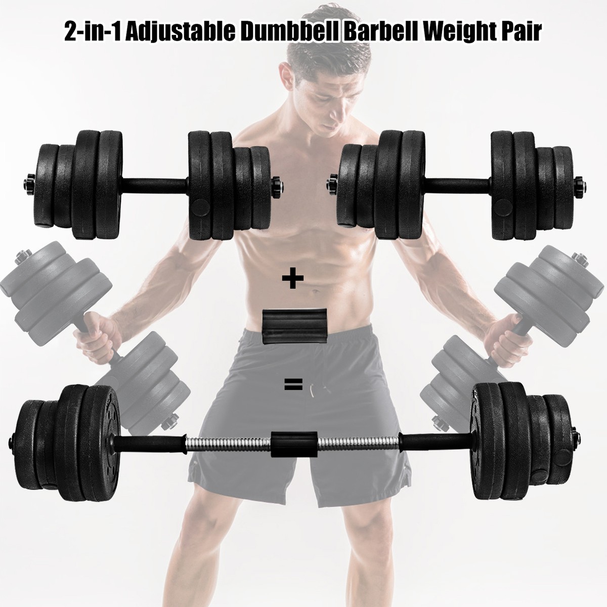 Adjustable Dumbbell Set In 1, Adjustable Dumbbells Barbell