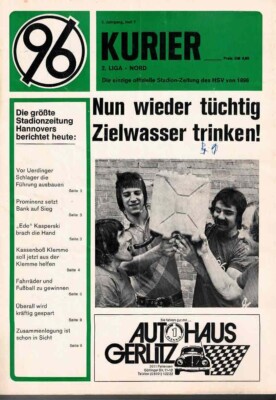 Fussball-Programmheft   74/75    2. Liga   Hannover 96 - 1. FC Mülheim