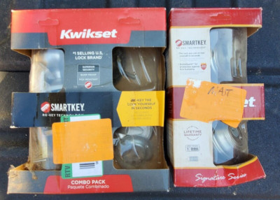 2 Two Kwikset SmartKey Lock Sets
