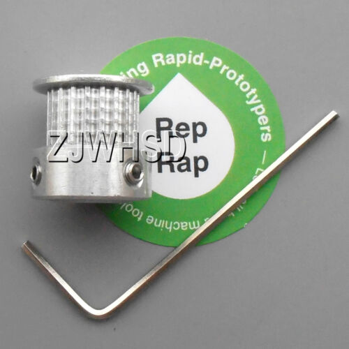 Poulie de ceinture de synchronisation alésage aluminium RepRap GT2 20T 5 mm pour imprimante 3D Prusa CNC - Photo 1/2