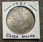 1921-P Morgan Silver Dollar - 90% SILVER - Circulated NO RESERVE