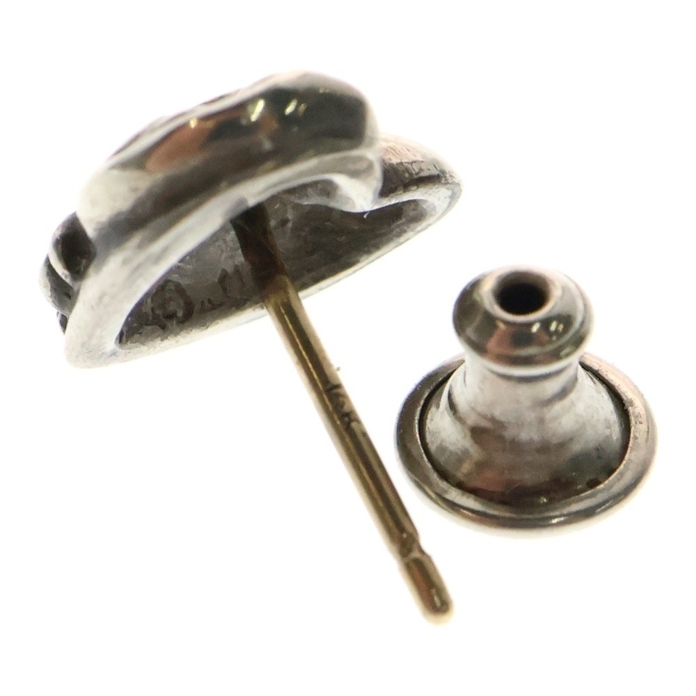 Chrome Hearts HEART STUD Earring 925 14K P0051864 thumbnail 5