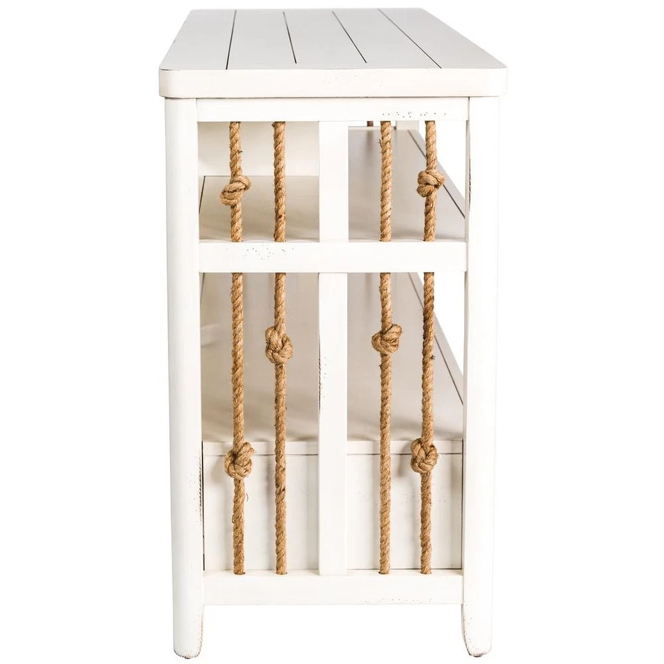 Consola de TV Dockside en blanco Foto 3 de 4