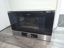 Bosch BFL634GS1B 21L 900W Built-in Microwave Oven - Brushed Steel Chipped Glass