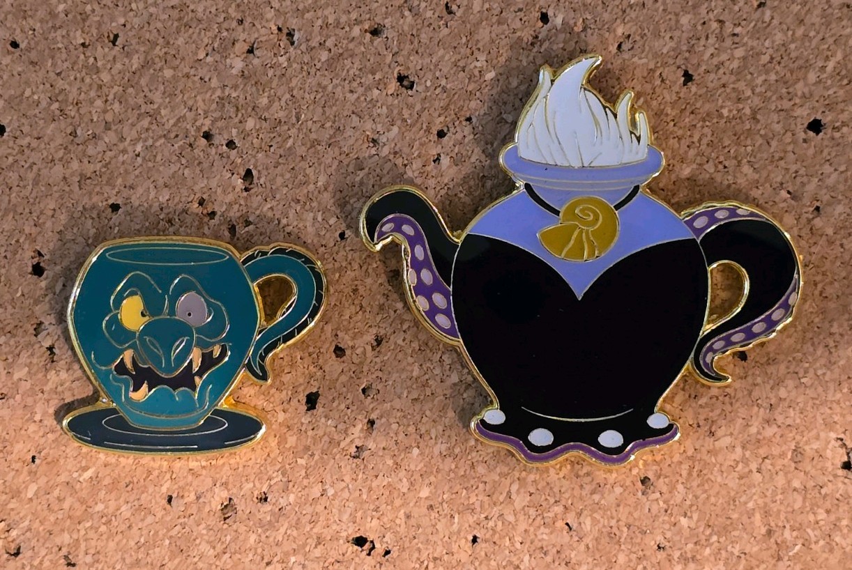 Disney Loungefly Villains Tea Pot Pin Set - Ursula The Little Mermaid