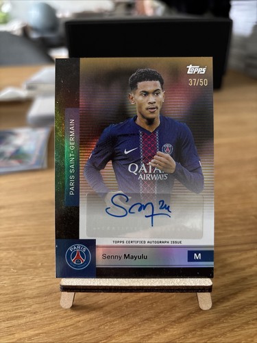 Topps Paris Saint-Germain Team Set 2025/26 Senny Mayulu Auto /50