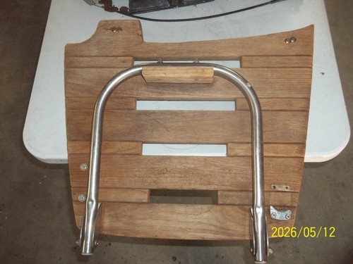 Vintage Teak Swim Platform for sail boat