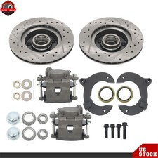 Front Disc Brake Kit With 11 Slotted Rotors Piston Calipers For Mustang Ii 2