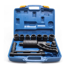 1" Torque Wrench Multiplier Labour Truck Wheel Nut Lugnut Remover Socket 11pc
