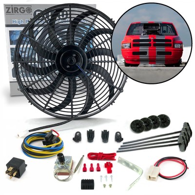 Zirgo High Performance Adjustable 16 Fan Cooling System Kit - Dodge Dakota 12V