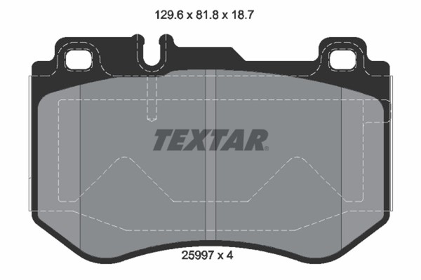 Textar Bremsbelagsatz Scheibenbremse 2599701 FüR Mercedes W205 Klasse A205 C205-image