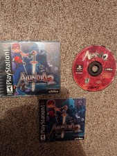 Alundra 2 (Sony PlayStation 1, 2000) Complete CIB Stapled Registration Card