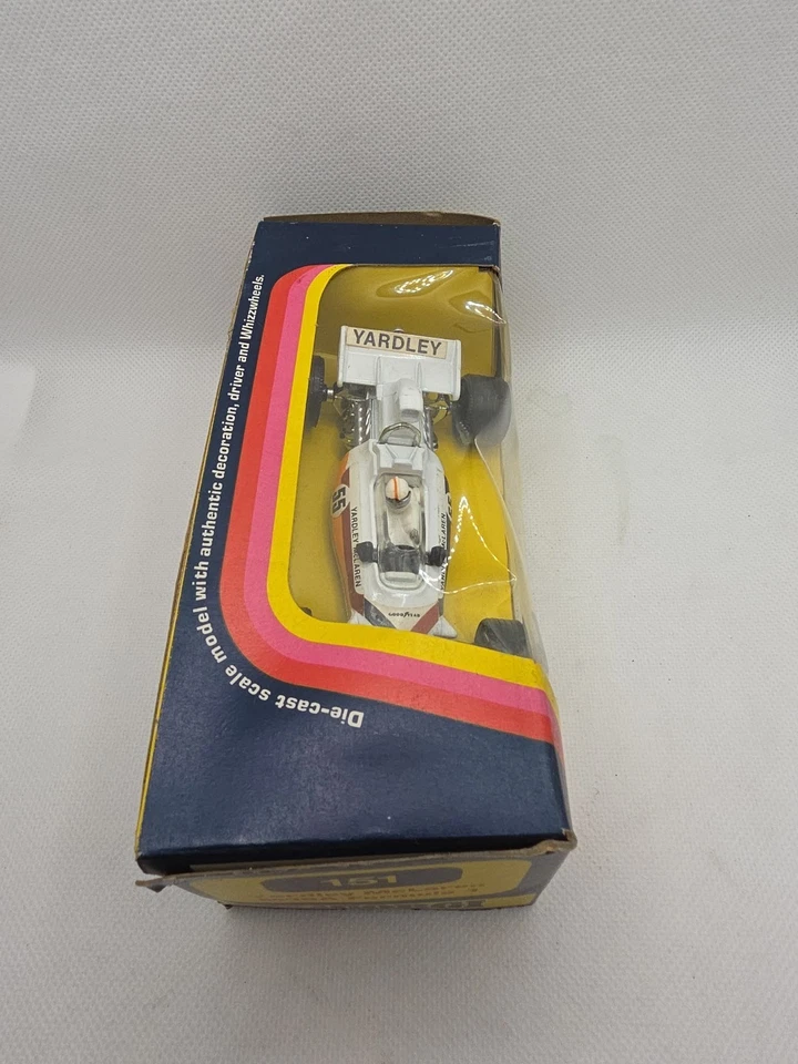 Corgi Toys Original No 151 YARDLEY McLAREN M19A F1 with BOX 1973 WHIZZWHEELS Vgc - Image 4 of 4