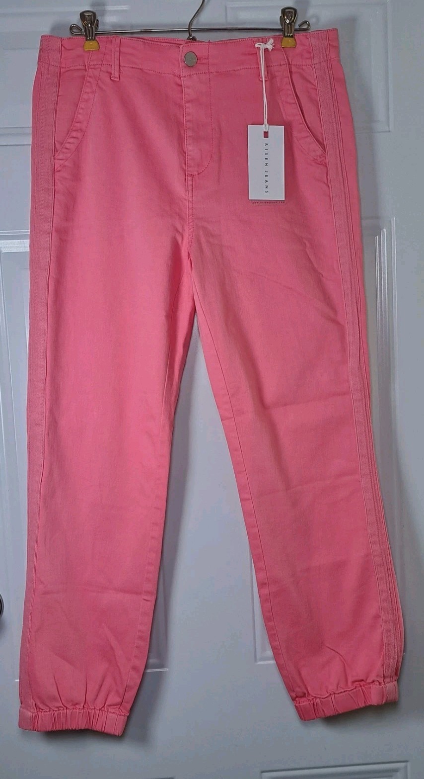 RISEN L.A. Pink Jogger Jeans Womens Size 9 (29x27) High Rise NWT