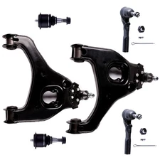 6Pcs Front Lower Control Arm Ball Joint Tie Rod End For 1999-2006 Silverado 1500