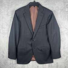 Suitsupply Sienna Charcoal Grey Wool Blazer Jacket 40R Vitale Barberis Canonico