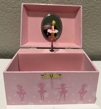 Musical Ballerina Jewelry Music Box Pink Children's Keepsake Dance