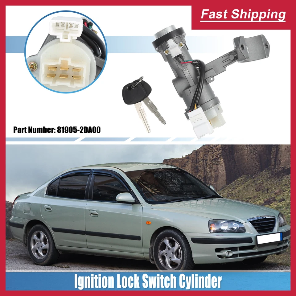 Ignition Switch Lock Cylinder for Kia Spectra for Hyundai Elantra - 1 pcs - Image 2 of 4