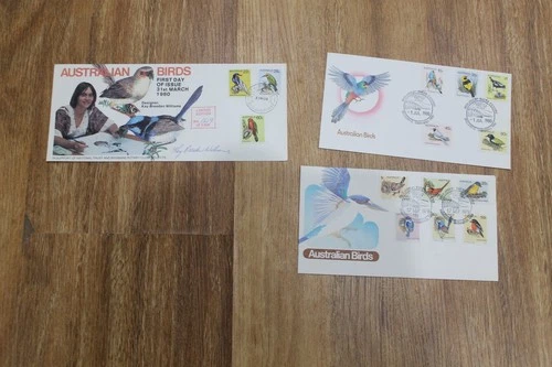 1980 AUSTRALIAN BIRDS LIMITED EDITION SIGNED NUMBERED COVER SET 3  KAY WILLIAMS
