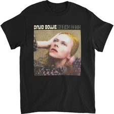 Men's David Bowie Hunky Dory T-shirt XXXXX-Large Black