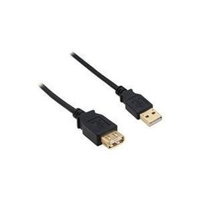 USB 2.0 InLine Verlängerung vergoldete Kontakte - 1m (34610S)